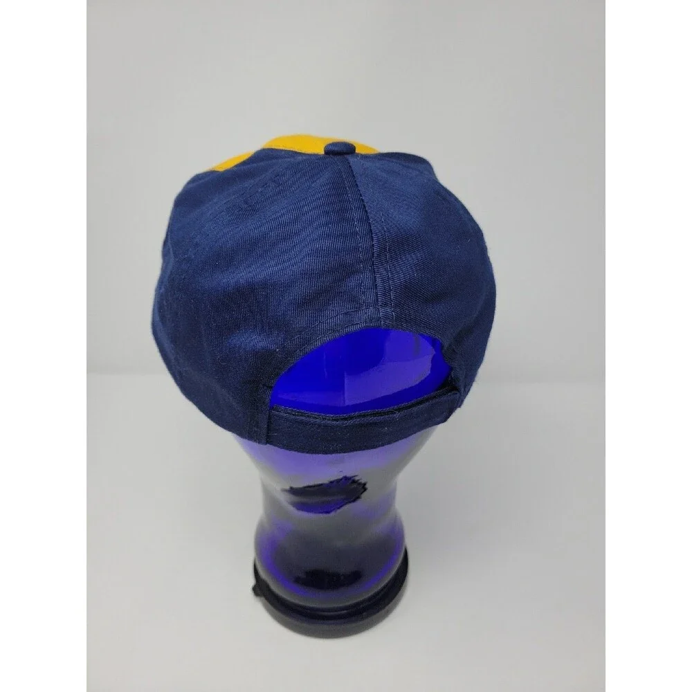 Wolf Cub Scout Hat Youth Boys Adjustable Sm/M Yellow Navy Baseball Cap w/ Pin